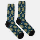 Chaussette Celestial Sun Moon and Stars Pattern (Droite)