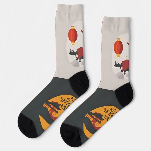 Chaussette Cercle de quatre saisons (Gauche)
