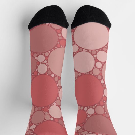 Chaussette Cercles Abstraits Terra Rosa (Haut)