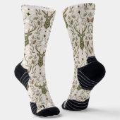 Chaussette Cerf Tribal Boho, Rêvant de Cerf (Angulaire)