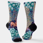 Chaussette Cerfs dans la forêt, William Morris (Angulaire)