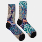 Chaussette Cerfs dans la forêt, William Morris (Droite)