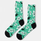 CHAUSSETTE CERISIER FLEURI - SAKURA (MENTHE) (Gauche)