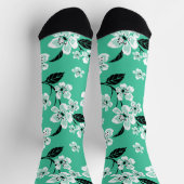 CHAUSSETTE CERISIER FLEURI - SAKURA (MENTHE) (Haut)