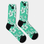 CHAUSSETTE CERISIER FLEURI - SAKURA (MENTHE) (Droite)