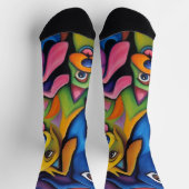 Chaussette Ces chiens abstraits fous (Haut)