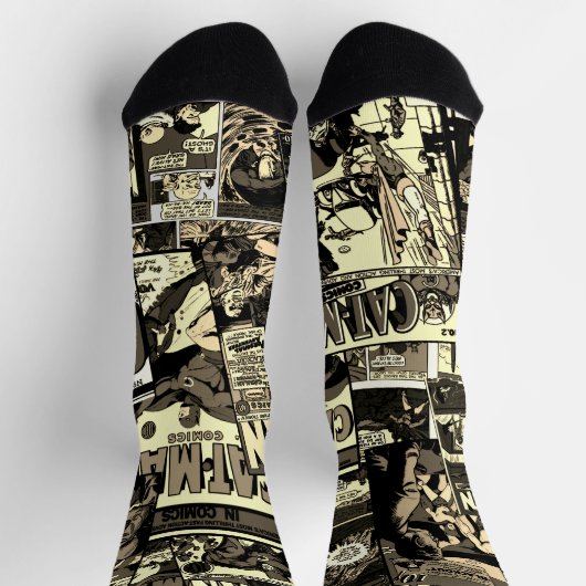 Chaussette C'est la BD de CAT-MAN ! Socks (Haut)