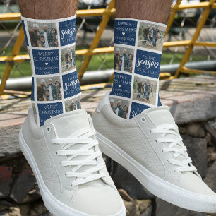 Chaussette C'est la saison d'être joyeux   2 Photo de vacance