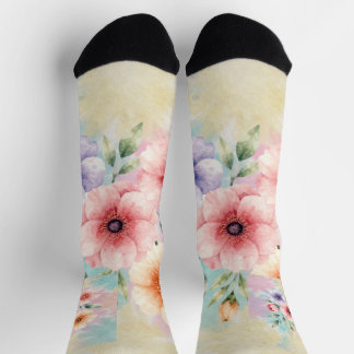 Chaussette C'est le moment de faire fleurir les florales Tie 