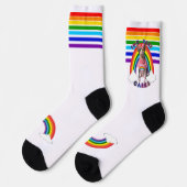 Chaussette Cette Chaussettes De Fierté De Soins Nues (Gauche)