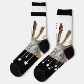 CHAUSSETTE CHAÎNES DE GUITARE AU SOLEIL (Gauche)