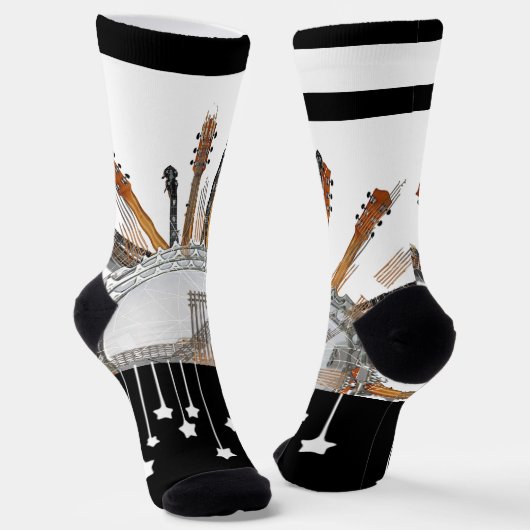 CHAUSSETTE CHAÎNES DE GUITARE AU SOLEIL (Angulaire)