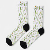 Chaussette Chamomile Fleur Botanique Rustique Motif (Gauche)