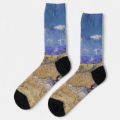 Chaussette Champ de blé de Van Gogh - Moisson dorée Art (Gauche)