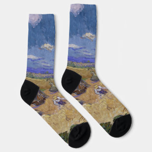 Chaussette Champ de blé de Van Gogh - Moisson dorée Art