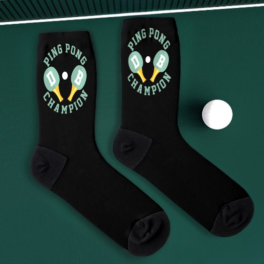 Chaussette Champion de Ping Pong Monogramme Tennis de Table