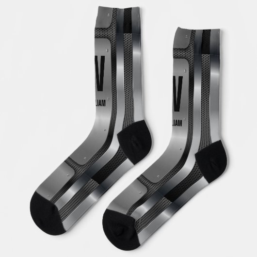 Chaussette Changer initial, Ajouter (supprimer) Nom, Silver M (Gauche)