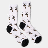 Chaussette Chapeau de sorcière et balai (Droite)