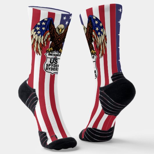 Chaussette Chapitre de Long Island - Drapeau Logo Chaussettes (Angulaire)