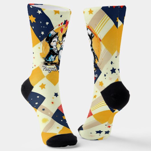 Chaussette Charming Penguin Couple (Angulaire)