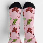 Chaussette Charming Pink Christmas Socks (Haut)