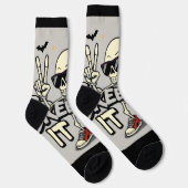 Chaussette Charming Skeleton Chaussettes Halloween - Fun & Un (Droite)