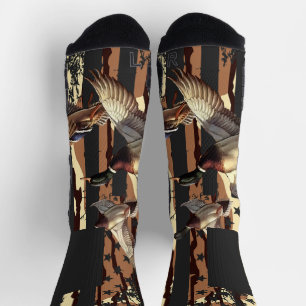 Chaussette Chasse au canard Drapeau américain sauvagine Botto