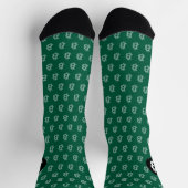 Chaussette Chasseur de Bitcoin vert (Style 2) (Haut)
