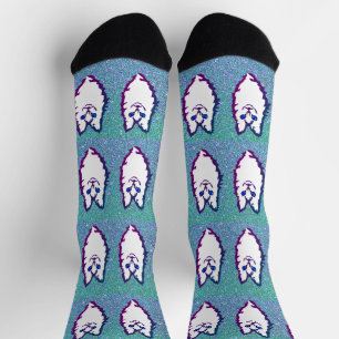 Chaussette Chat à oeil bleu