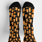 Chaussette Chat au gingembre orange amusant (Haut)