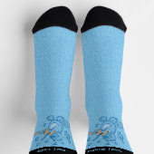 Chaussette Chat bleu avec Chaussettes violon (Haut)