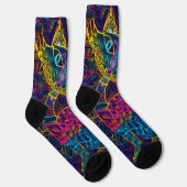 Chaussette Chat Chanceux Coloré n°7 (Droite)