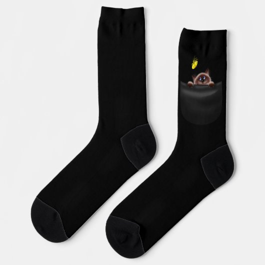 Chaussette Chat en poche (Gauche)