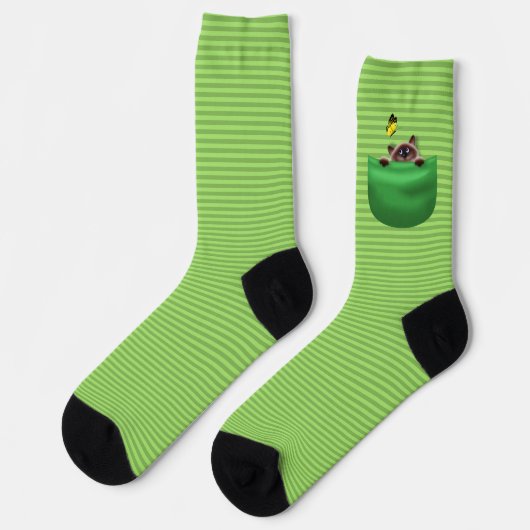 Chaussette Chat en poche (Gauche)