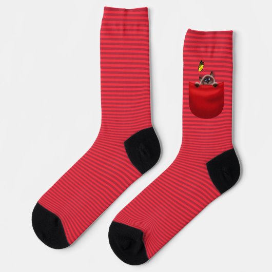 Chaussette Chat en poche (Gauche)