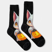 Chaussette Chat Fantôme Chaussettes Halloween - Magique et co (Droite)