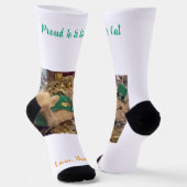 Chaussette Chat lutin de la Saint-Patrick  (Angulaire)