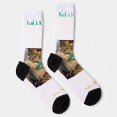 Chaussette Chat lutin de la Saint-Patrick  (Droite)