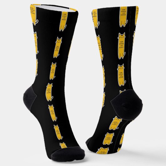 Chaussette Chat Mignon Avec Chaleur de Moustaches Design Mini (Angulaire)