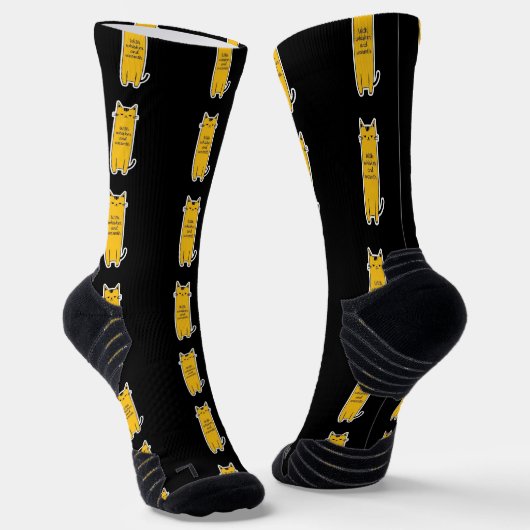 Chaussette Chat Mignon Avec Chaleur de Moustaches Design Mini (Angulaire)