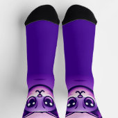 Chaussette Chat mignon pourpre (Haut)