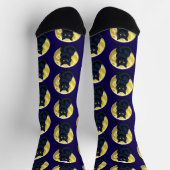 Chaussette Chat noir en colère (Haut)
