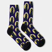 Chaussette Chat noir en colère (Droite)