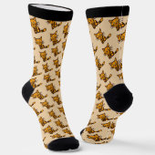 Chaussette Chat orange (Angulaire)