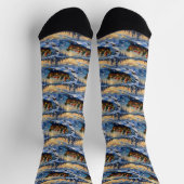 Chaussette Chat Persan Noël Bateau Fêtes (Haut)
