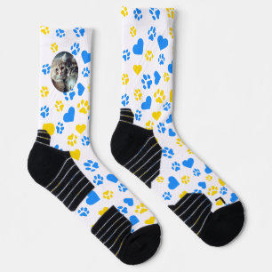 Chaussette Chat personnalisable Chaussettes Empreinte de patt