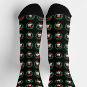 Chaussette Chat portant le Santa Hat Motif (Haut)