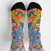 Chaussette Chat Psychedelique, Louis Wain (Haut)