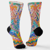 Chaussette Chat Psychedelique, Louis Wain (Angulaire)