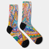 Chaussette Chat Psychedelique, Louis Wain (Droite)